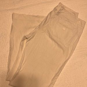 Size 8 New York and Co. white linen pants